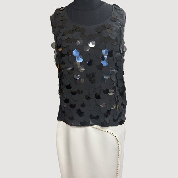 Michael Kors Black Plaque Vest - Picture 3 of 4